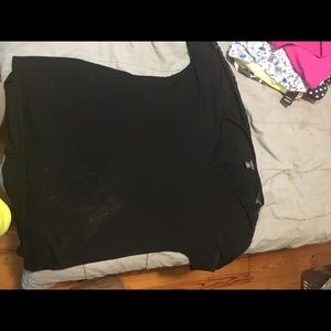 Black shirt with lace! High low top